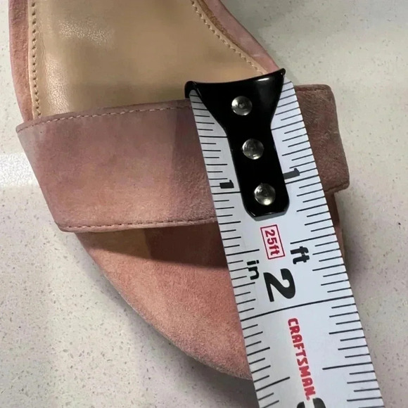 Vince Camuto Mauve Suede Block Heel Ankle Strap - Size 10 - Picture 4 of 14